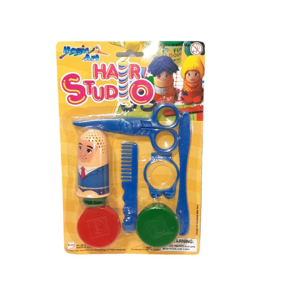 2003 Yudo Toys Hair Studio Magic Art Modeling Dough Play Set